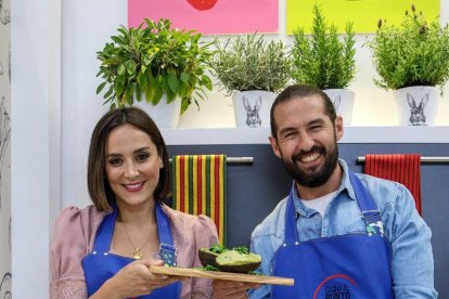 La ganadora del último ‘MasterChef Celebrity’, Tamara Falcó, y el chef David Peña.