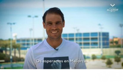 Nadal, en plena promoción.