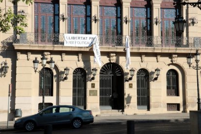 Imatge de la pancarta arrancada el passat 30 de juliol.