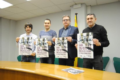 Un momento de la presentación de la prueba, ayer en El Palau d’Anglesola.