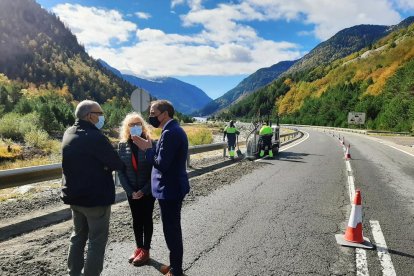 El subdelegado en Lleida, José Crespín, visitó los trabajos.