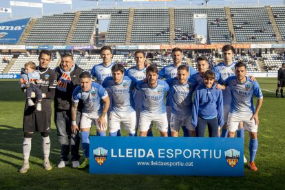 Onze inicial del Lleida, que es va enfrontar a l’Eixea