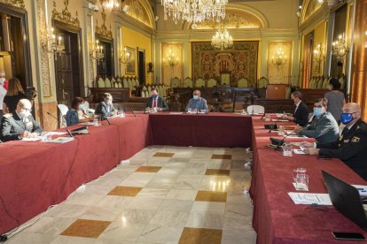 La reunió de la Junta Local de Seguretat de Lleida.