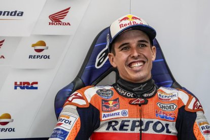 Àlex Márquez, sonriente ayer en el circuito de Cheste.