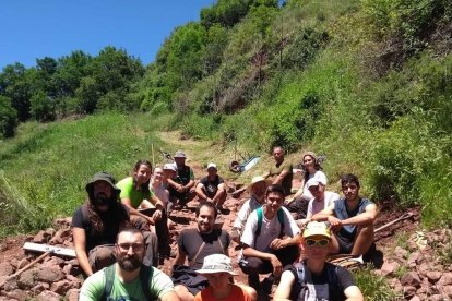 Los participantes en el curso, durante la actividad.