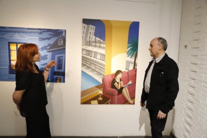 Acrílicos 'nocturnos' de Josep M. Cazares, en la galería Espai Cavallers