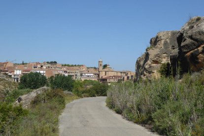 Vista general de El Gogul, en Les Garrigues, donde tuvieron lugar los hechos ayer por la tarde. 