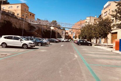 La pista de Santa Quitèria, nova zona d’estacionament.