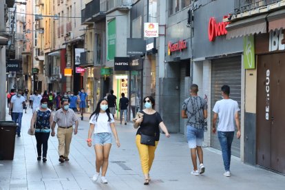 El Eix Comercial, el pasado domingo.