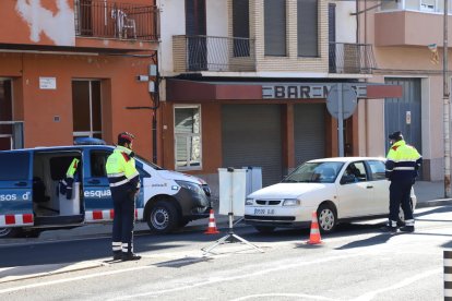 Un control de mobilitat dels Mossos d’Esquadra.