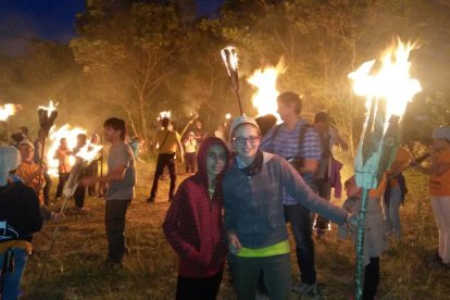 Imatge d’arxiu de la celebració de les falles al Pont.