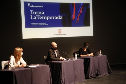 Un moment de la presentació de LaTemporada, ahir a la Llotja.