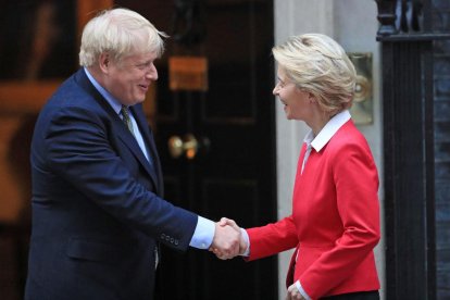 Johnson i Von der Leyen, en una imatge de gener d’enguany.