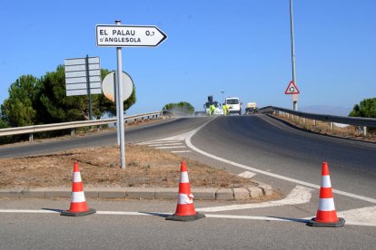 L’accés va estar tancat ahir per obres de reforma.