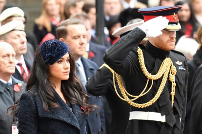 Meghan i Enric, en una imatge d’arxiu durant un acte oficial de la Casa Reial britànica.