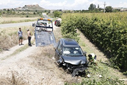 Ferit un tractorista al xocar amb un turisme a l'L-200 a Puiggròs