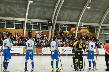 El Llista, ayer en los instantes previos al inicio del partido en Palafrugell.