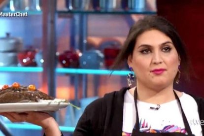 Saray, amb la perdiu, a ‘MasterChef’.