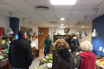 Comerciantes de Tremp visitando una tienda de La Garriga.