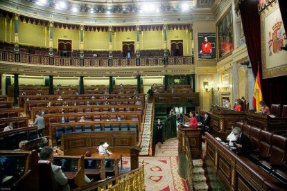 Una vista del ple d'aquest dijous.