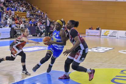 Richards durante el partido de semifinales ante el Girona.