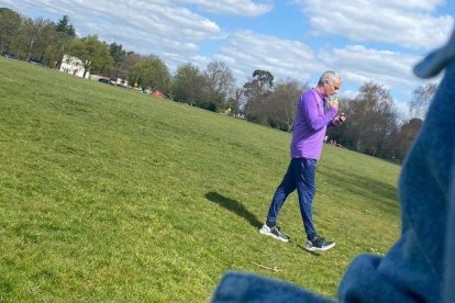 Mourinho, “cazado” mientras entrenaba en un parque.