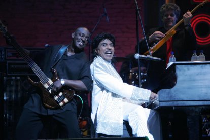 Little Richard actuando en la sala Apolo de Nueva York. 