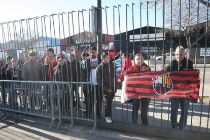 Una protesta reciente de seguidores del Reus.