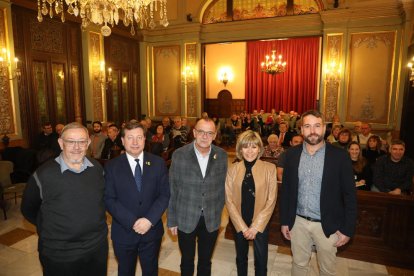 Mari Pau Huguet va obrir ahir les activitats de la festivitat amb un pregó a la Paeria.