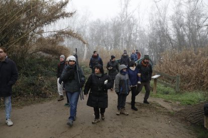 Participants ahir al cens d’aus aquàtiques hibernants a la Mitjana.