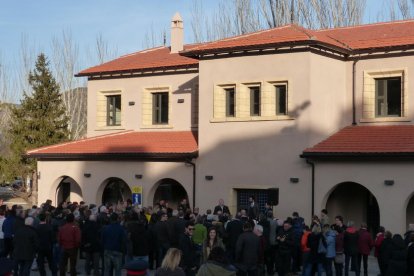 La remodelada estació de la Pobla que es va poder visitar dins de la jornada de portes obertes.