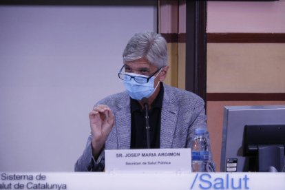 El secretario de Salud Pública, Josep Maria Argimon, analizó ayer la situación en Catalunya.