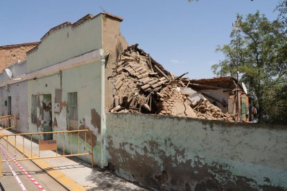 Estat en el qual va quedar la casa després de l’ensorrament.