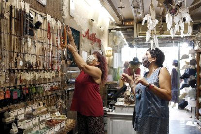 Una tienda del Eje Comercial de Lleida.