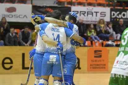 Los jugadores del Lleida Llista esperan celebrar hoy otra victoria.