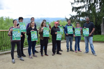 Les formacions independentistes van presentar ahir la campanya ahir al parc del Cadí de la Seu.