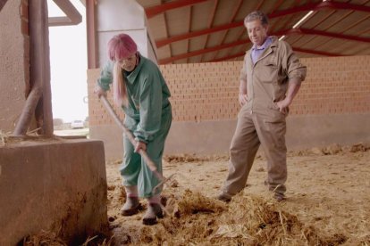 La cap, Mari Carmen Ramírez, caracteritzada com a Sara Melo.