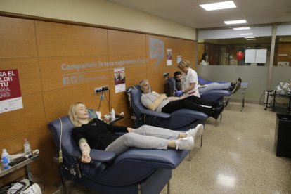 La maratón de donantes comenzó ayer en las instalaciones del hospital Arnau de Vilanova.