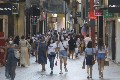 Imagen del Eix Comercial de Lleida el pasado mes.