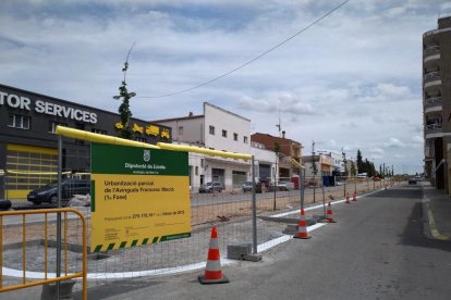 Les obres d’urbanització de Francesc Macià de les Borges.