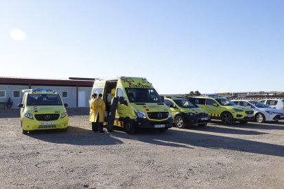 Sanitarios hicieron test el viernes a los aislados de Alcarràs y Seròs. 