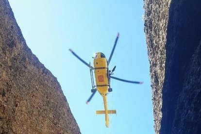 Imatge d’un rescat el cap de setmana passat al Solsonès.