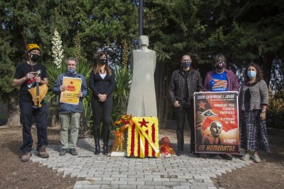 Foto de l’homenatge d’Independentistes d’Esquerres a Companys.