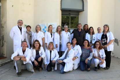 Parte del equipo del área de Salud Mental de hospital Santa Maria de Lleida.  