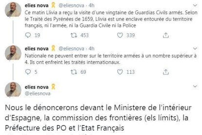 L'alcalde de Llívia denuncia l'entrada d'una vintena de guàrdies civils armats a la vila coincidint amb les eleccions