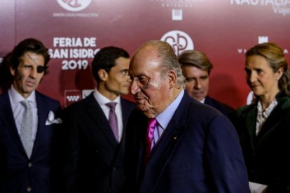 Joan Carles I, en un acte de la fira taurina de San Isidro de l’any passat a Madrid.