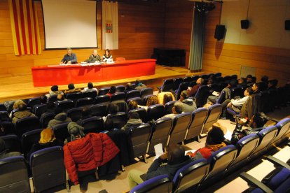 Imagen de la asamblea de UGT celebrada ayer en Mollerussa.