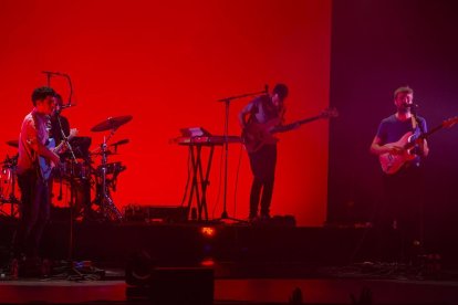 Manel, el pasado viernes en Tàrrega, cabeza de cartel del festival.