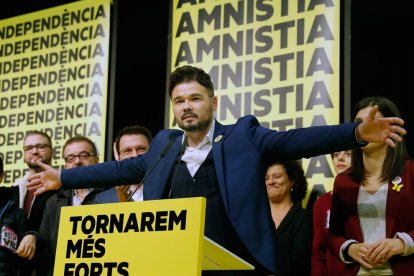 Jaume Asens, cabeza de lista de En Comú Podem en Barcelona, ayer.