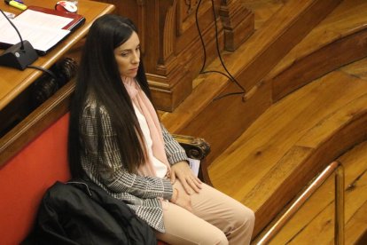 Rosa Peral, la coacusada de matar la seua parella en el conegut com crim de la Urbana, ahir.